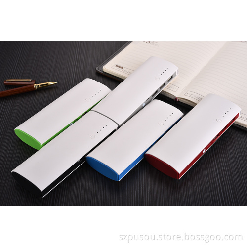 Power bank 8000mah with three USB port and Led light Input 5V 1.5A